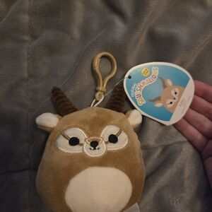 🆕️Squishmallows Adila Antelope Keychain Plush